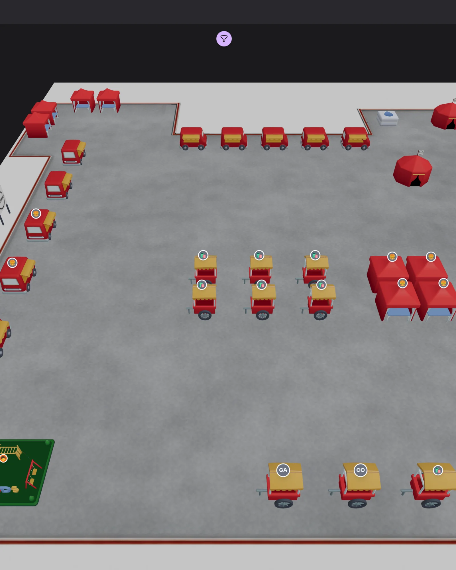 Render · Mapa 3D del predio