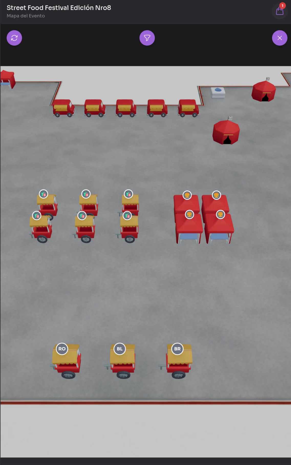 Render · Mapa 3D del predio